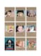 9-Piece Wanted Anime Wall Sticker Set Multicolour 42 x 39cm