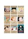9-Piece Wanted Anime Wall Sticker Set Multicolour 42 x 39cm