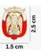 Abu Dhabi Falcon Logo/Sticker &ndash; silver and Red Design, UAE National for Mobile, Laptop, I pad, Backpacks, and Collectors Walls, Doors, Cars, Trucks, Motorcycles &amp; Laptops Fridge