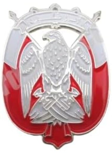 Abu Dhabi Falcon Logo/Sticker &ndash; silver and Red Design, UAE National for Mobile, Laptop, I pad, Backpacks, and Collectors Walls, Doors, Cars, Trucks, Motorcycles &amp; Laptops Fridge