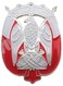 Abu Dhabi Falcon Logo/Sticker &ndash; silver and Red Design, UAE National for Mobile, Laptop, I pad, Backpacks, and Collectors Walls, Doors, Cars, Trucks, Motorcycles &amp; Laptops Fridge