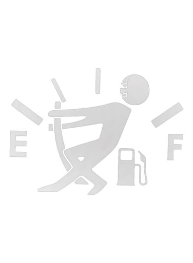 High Gas Consumption Design Car Sticker