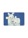PRINTED BANK CARD STICKER Cute Rabbits Drawing On Clouds