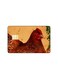 PRINTED BANK CARD STICKER Cute Chicken Drawing With Vegetables