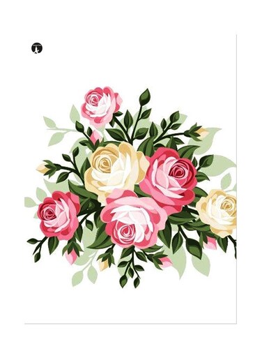 Printed Wall Sticker Multicolour 20cm