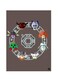 Printed Wall Sticker Multicolour 20cm