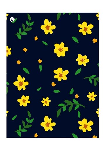 Printed Wall Sticker Multicolour 20cm