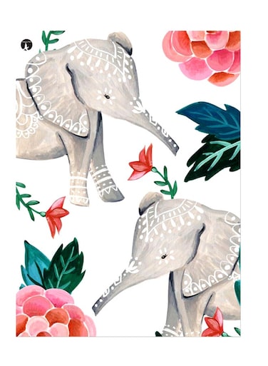 Printed Wall Sticker Multicolour 20cm
