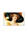 PRINTED BANK CARD STICKER Beautiful Woman Vintage Art With Hat