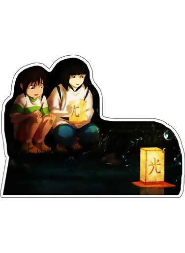Cute Character Wall Sticker Multicolour
