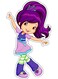 Girl Design Decorative Wall Sticker Multicolour