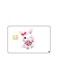 PRINTED BANK CARD STICKER Beautiful Rabbit Drawing With Roses