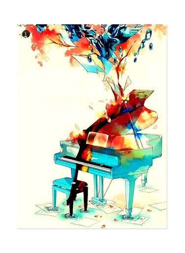 Printed Wall Sticker Multicolour 20cm