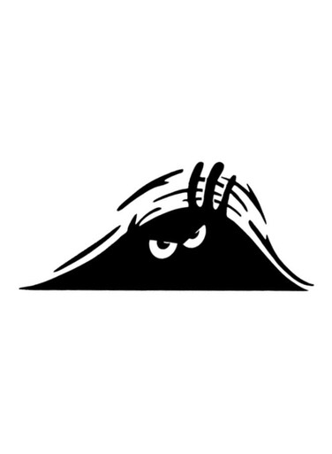 Waterproof Peeking Monster Car Body Sticker