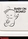 Baby On Board Funny Car Sticker
