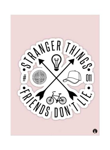 Printed Wall Sticker Multicolour 20cm