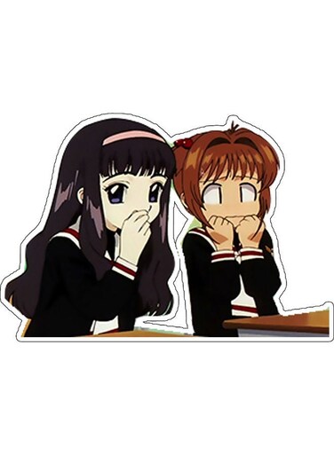 Anime Characters Decorative Wall Sticker Multicolour