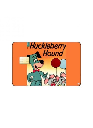 PRINTED BANK CARD STICKER Animation Huckleberry Hound By Cbs