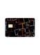 PRINTED BANK CARD STICKER Beautiful Colorful Cubes Drawing