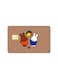PRINTED BANK CARD STICKER Cute Bunnies Drawing With Beach Ball