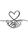 Decorative Wall Sticker Black 20cm