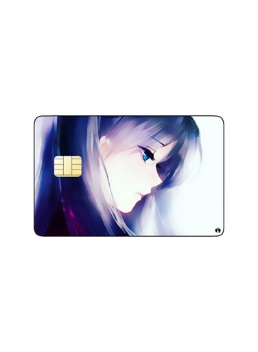 PRINTED BANK CARD STICKER Cute Anime Girl