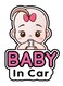 Baby in Car Stickers Sign and Decal for Girl 2 Pieces Baby Car Sticker Removable Safety Sticker Notice Board Cute Baby Window Car Sticker On Board Stickers