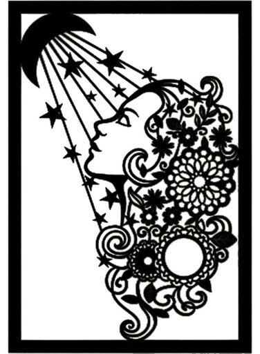 Decorative Wall Sticker Black 20cm
