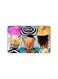PRINTED BANK CARD STICKER Beautiful Women Drawing With Hats By The Sea