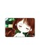 PRINTED BANK CARD STICKER Cute Girl Drawing With Tree Leaves