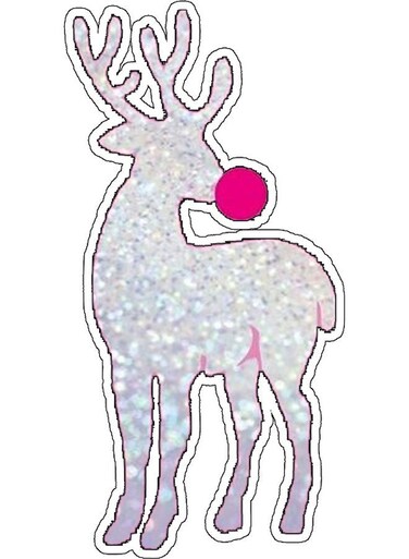 Animal Printed Decorative Wall Sticker Blue/Pink