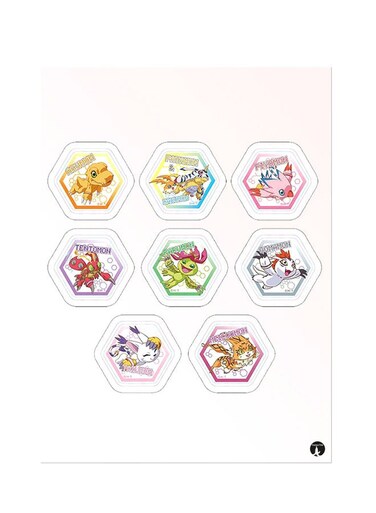 Printed Wall Sticker Multicolour 20cm