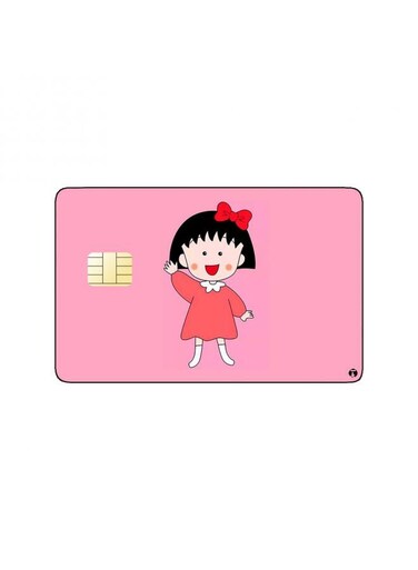 PRINTED BANK CARD STICKER Maruko Anime