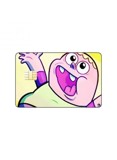 PRINTED BANK CARD STICKER Animation Clarence By Cartoon Network