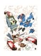 Printed Wall Sticker Multicolour 20cm