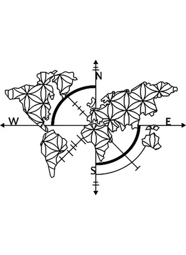 Decorative Wall Sticker Black 20cm