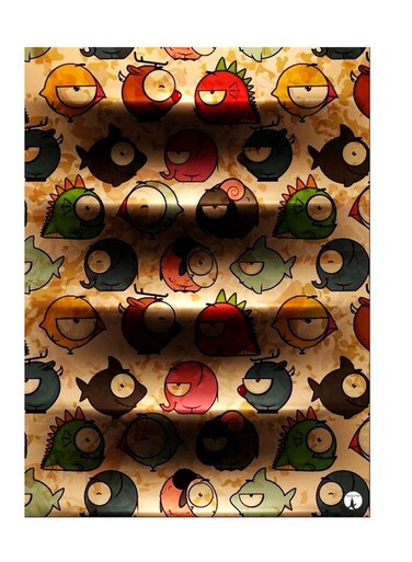 Printed Wall Sticker Multicolour 20cm