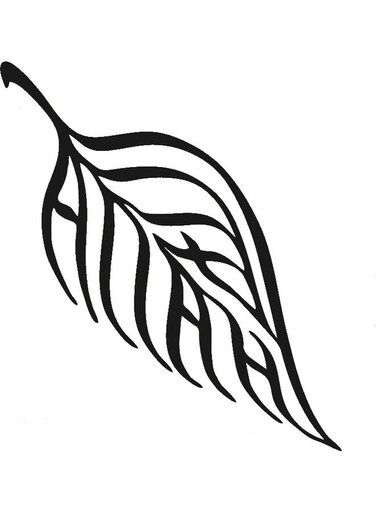 Decorative Wall Sticker Black 20cm