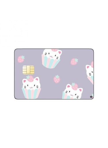 PRINTED BANK CARD STICKER Cute Cats