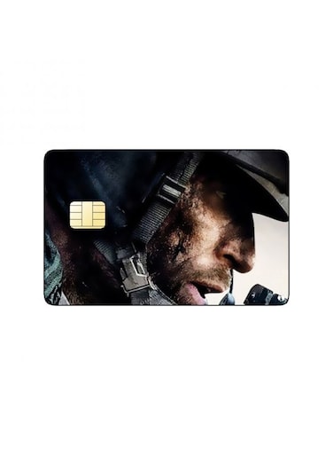 PRINTED BANK CARD STICKER Call Of Duty Video Game