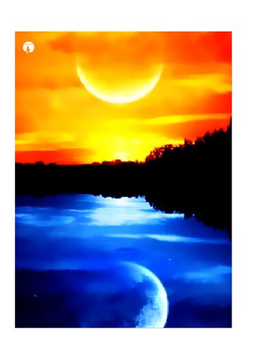 Printed Wall Sticker Multicolour 20cm
