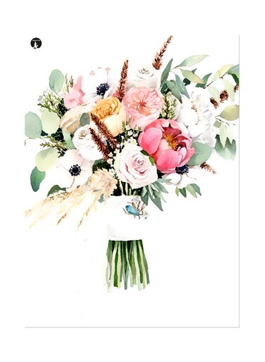 Printed Wall Sticker Multicolour 20cm
