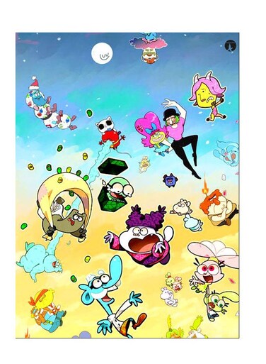 Printed Wall Sticker Multicolour 20cm