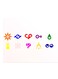 Printed Wall Sticker Multicolour 20cm