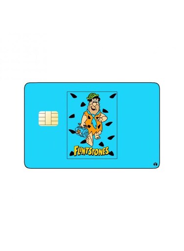 PRINTED BANK CARD STICKER Animation Fred From The Flintstones By Cartoon Network