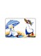 PRINTED BANK CARD STICKER Beautiful Ducks Drawing At Beach