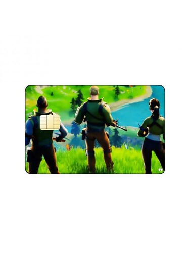 PRINTED BANK CARD STICKER Fortnite Video Game