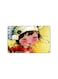 PRINTED BANK CARD STICKER Cute Cooking Girl Vintage Art With Cat