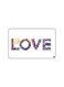 PRINTED BANK CARD STICKER Love With Roses Drawing
