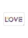 PRINTED BANK CARD STICKER Love With Roses Drawing
